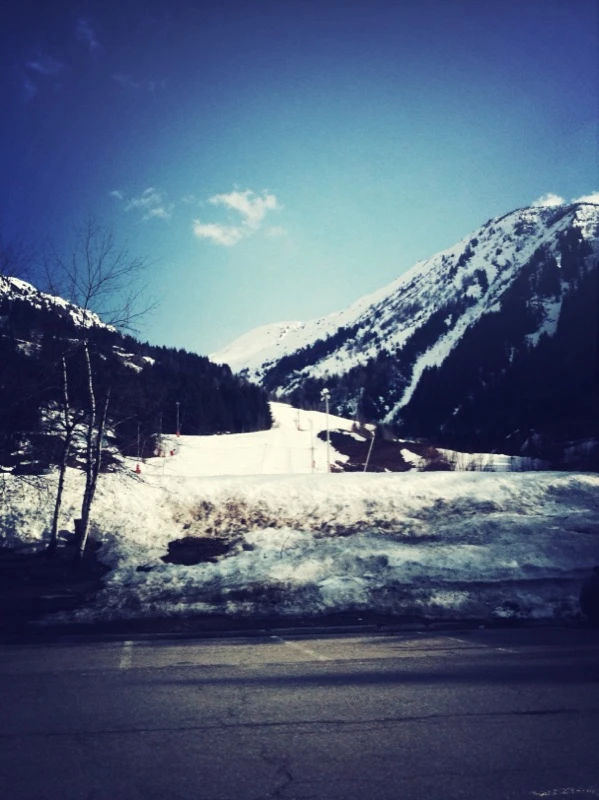 Fin de journée de ski avec un temps terrible