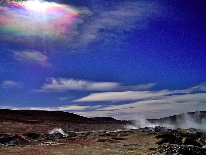 Geysers, sud de la Bolivie, 5000 mètres d'altitude